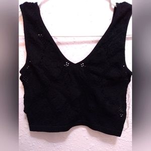 FCT basics crocheted crop tank